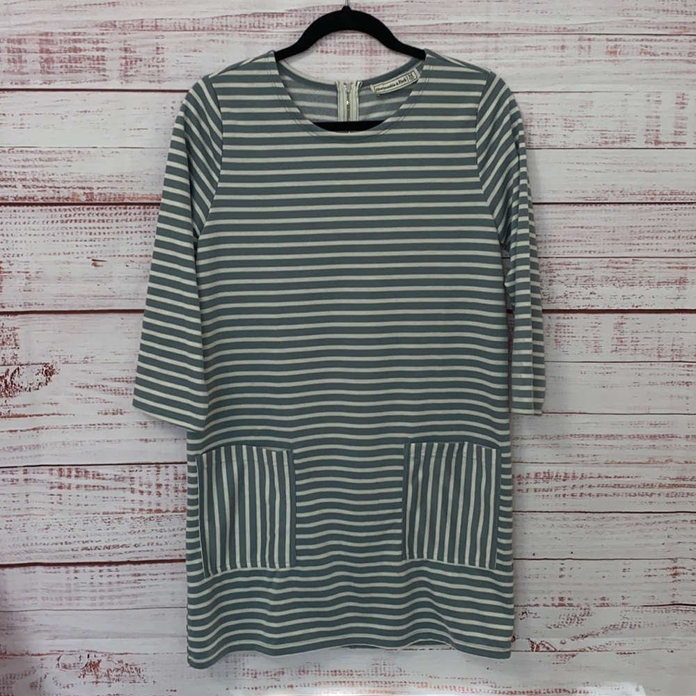Abercrombie & Fitch Stripe Fleece Dress